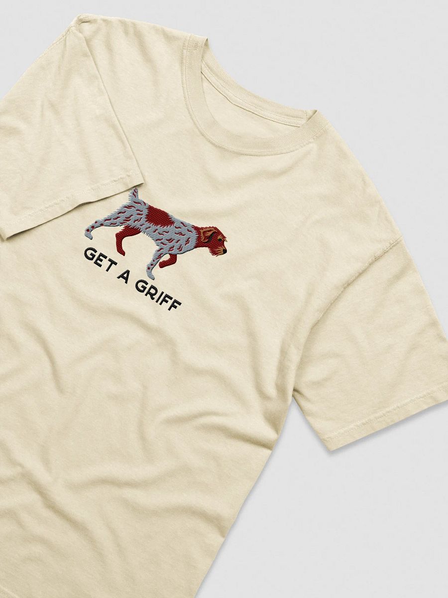 Get a Griff T-Shirt(Embroidered) of a Wirehaired Pointing Griffon(Liver Roan) product image (3)