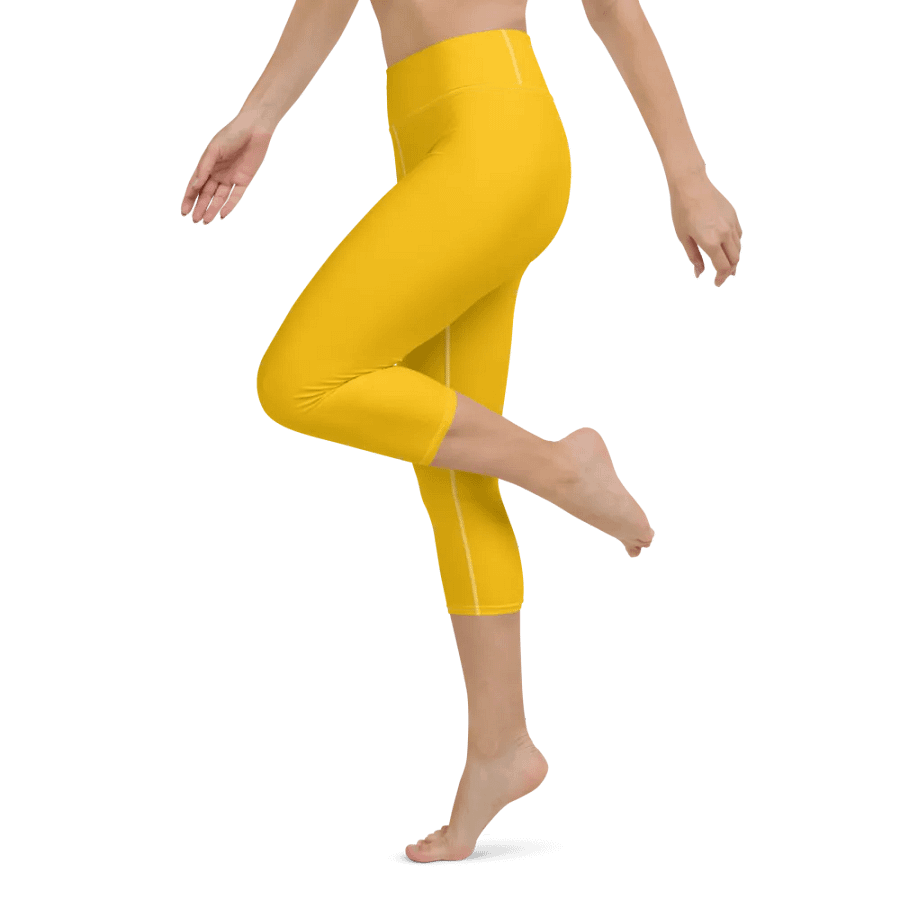 Plain Color Amber Yoga Capri Leggings product image (3)