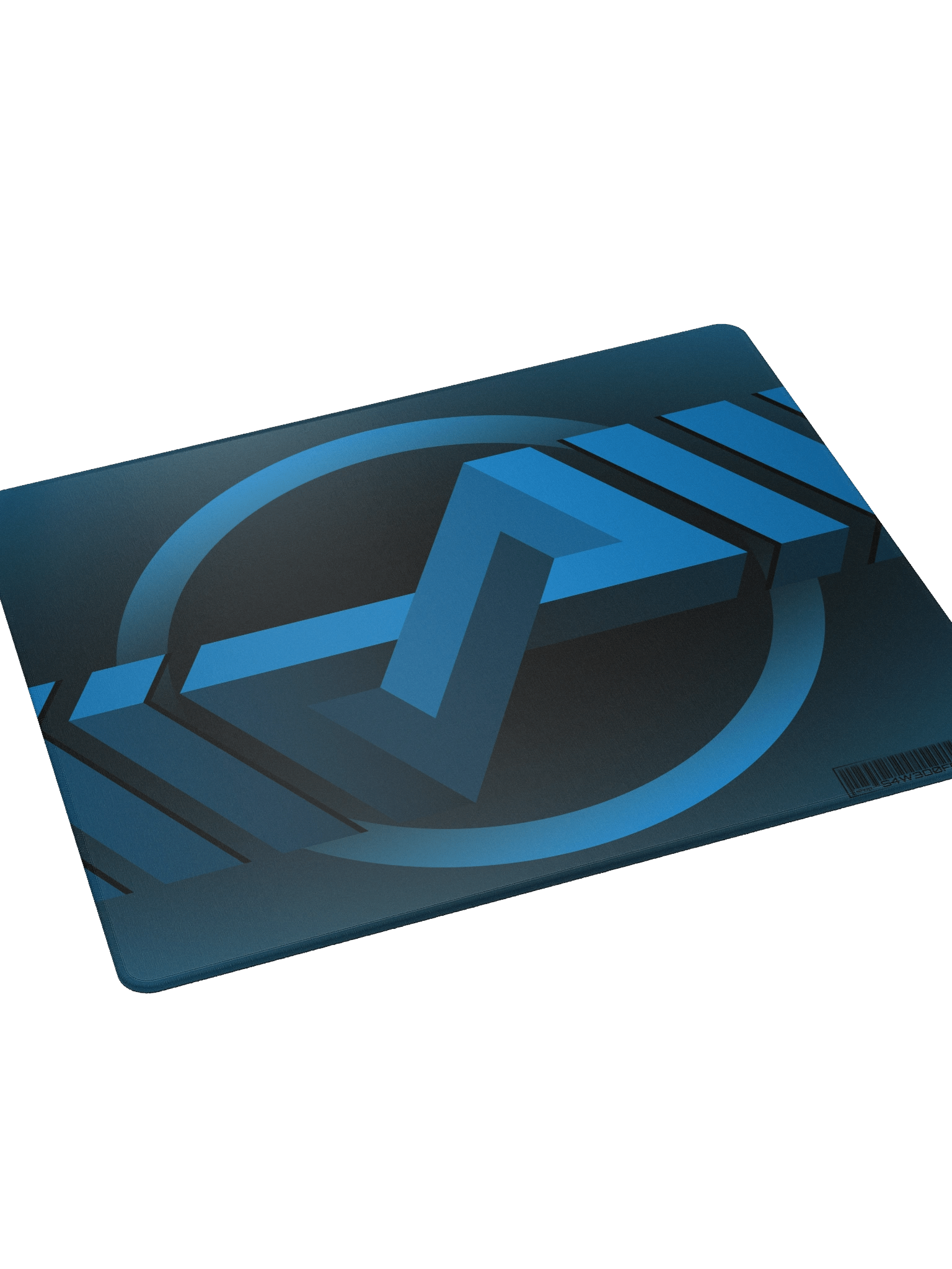Blue Logo Design on Black Mousepad (18"x16" or 36"x18") product image (3)