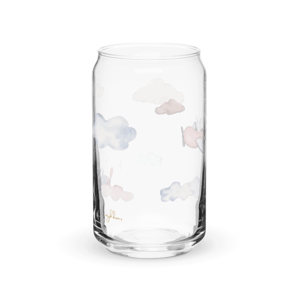 In The Air Glass Can | 16 oz Whimsical Flight Drinkware product image (8)