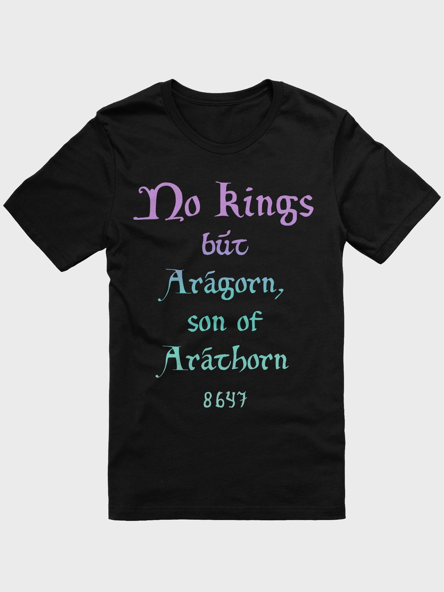 No Kings (dark variant) Straight-Sided T-Shirt product image (1)