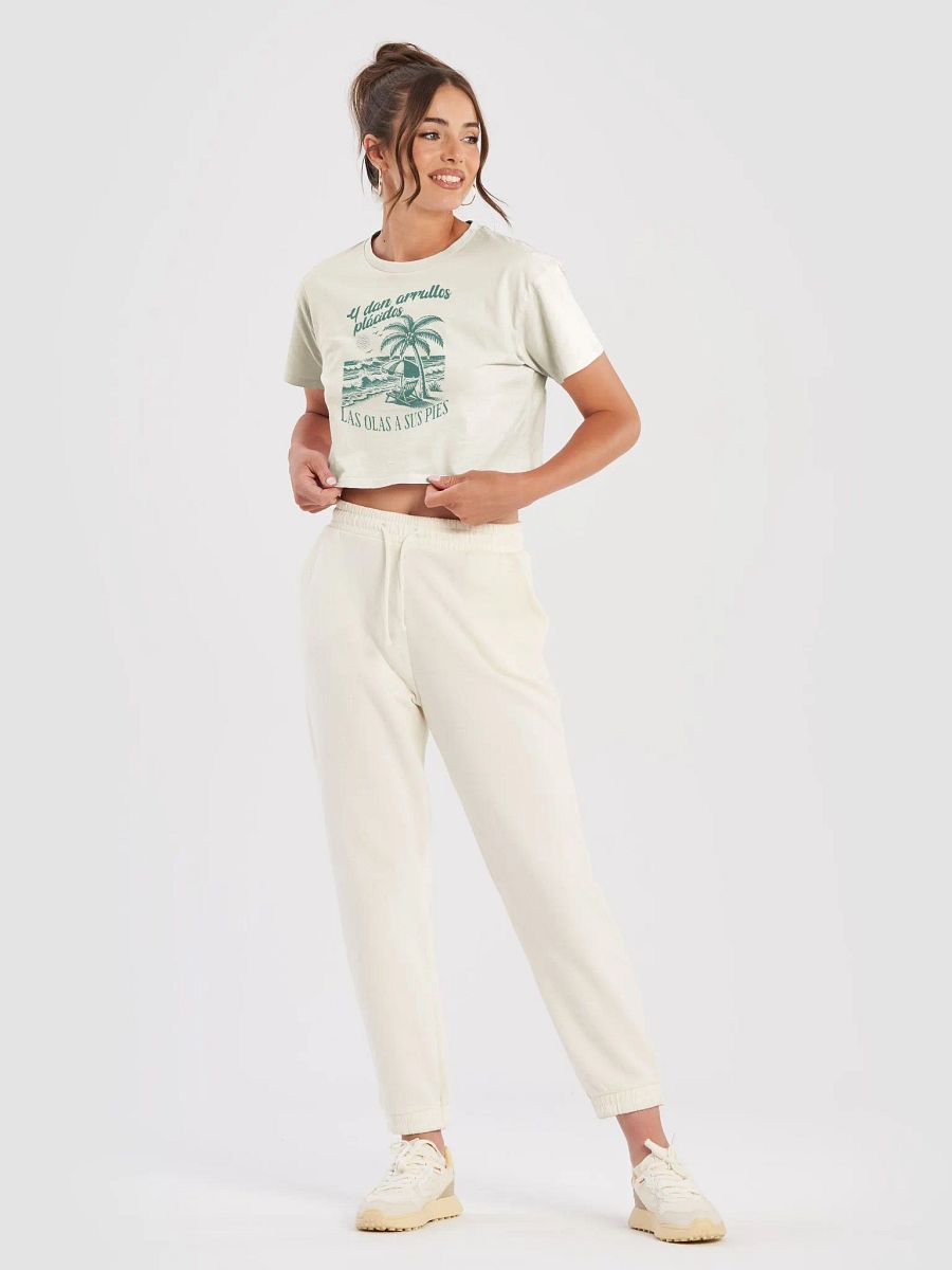 Y Dan Arrullos Plácidos Las Olas a Sus Pies Crop Top product image (4)