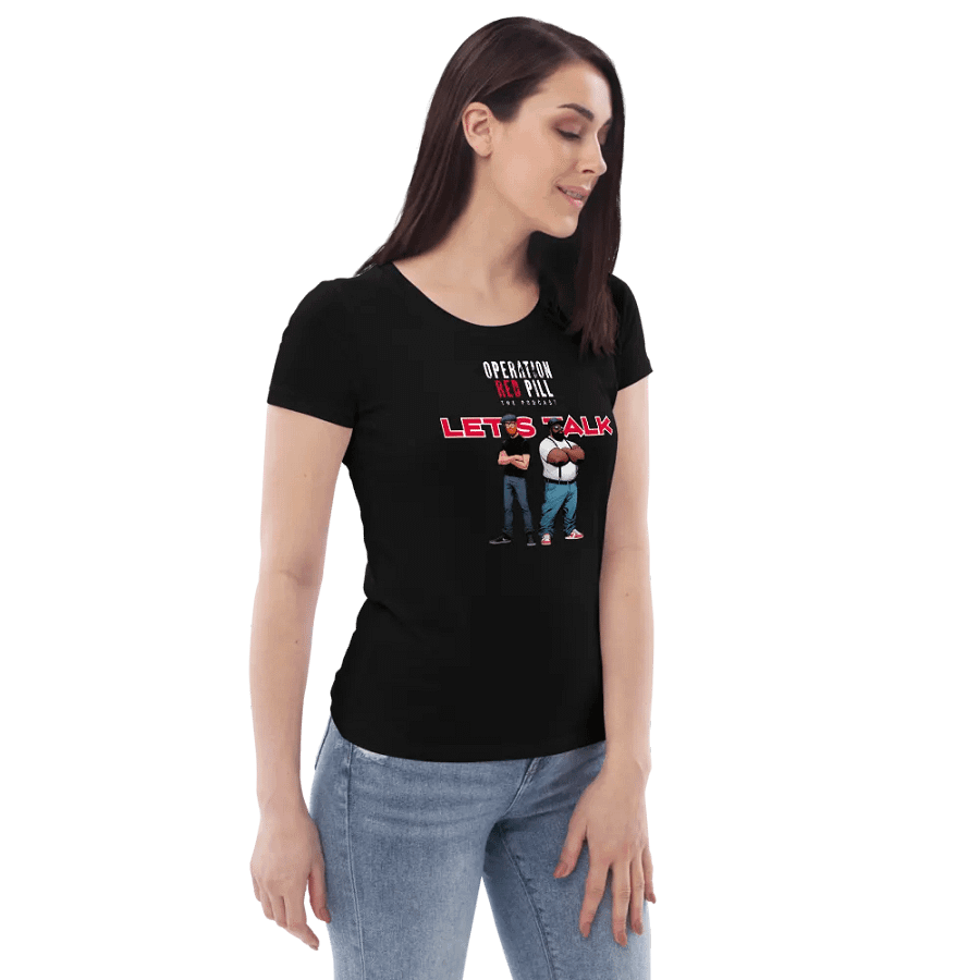 “Let’s Talk” Women’s Fitted T-shirt - The Drew Missen Collection product image (6)
