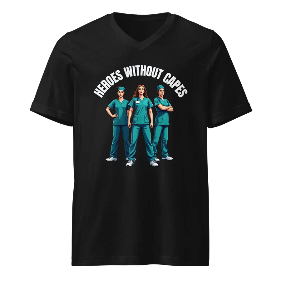 Heroes Without Capes V-Neck Tee product image (1)