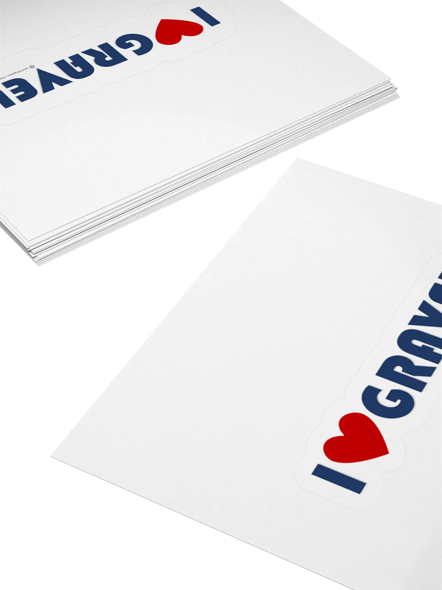 I Love Gravel sticker product image (13)