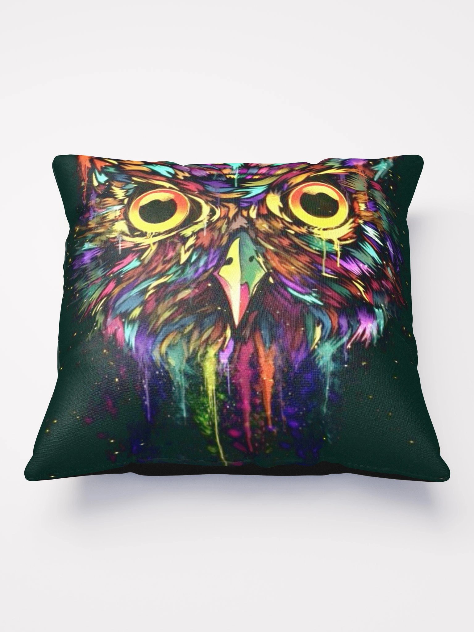 Drippy Owl Pillow - Black product image (2)