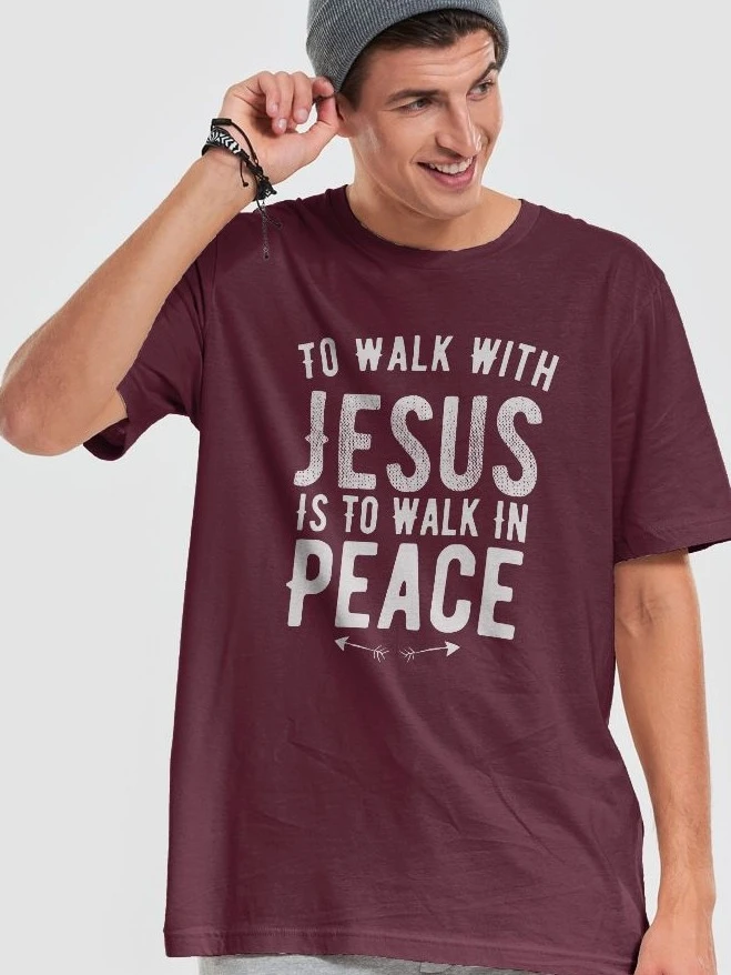 To Walk With Jesus Is To Walk In Peace T-Shirt product image (9)