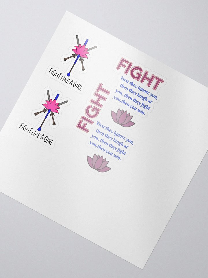 Fight Like A Girl Stickers product image (2)
