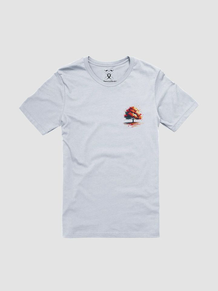Modern Block Style Autumn Tree Graphic Bella+Canvas Unisex Supersoft T-Shirt product image (1)
