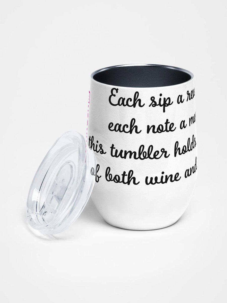 NeonHalo Notes Wine Tumbler product image (3)