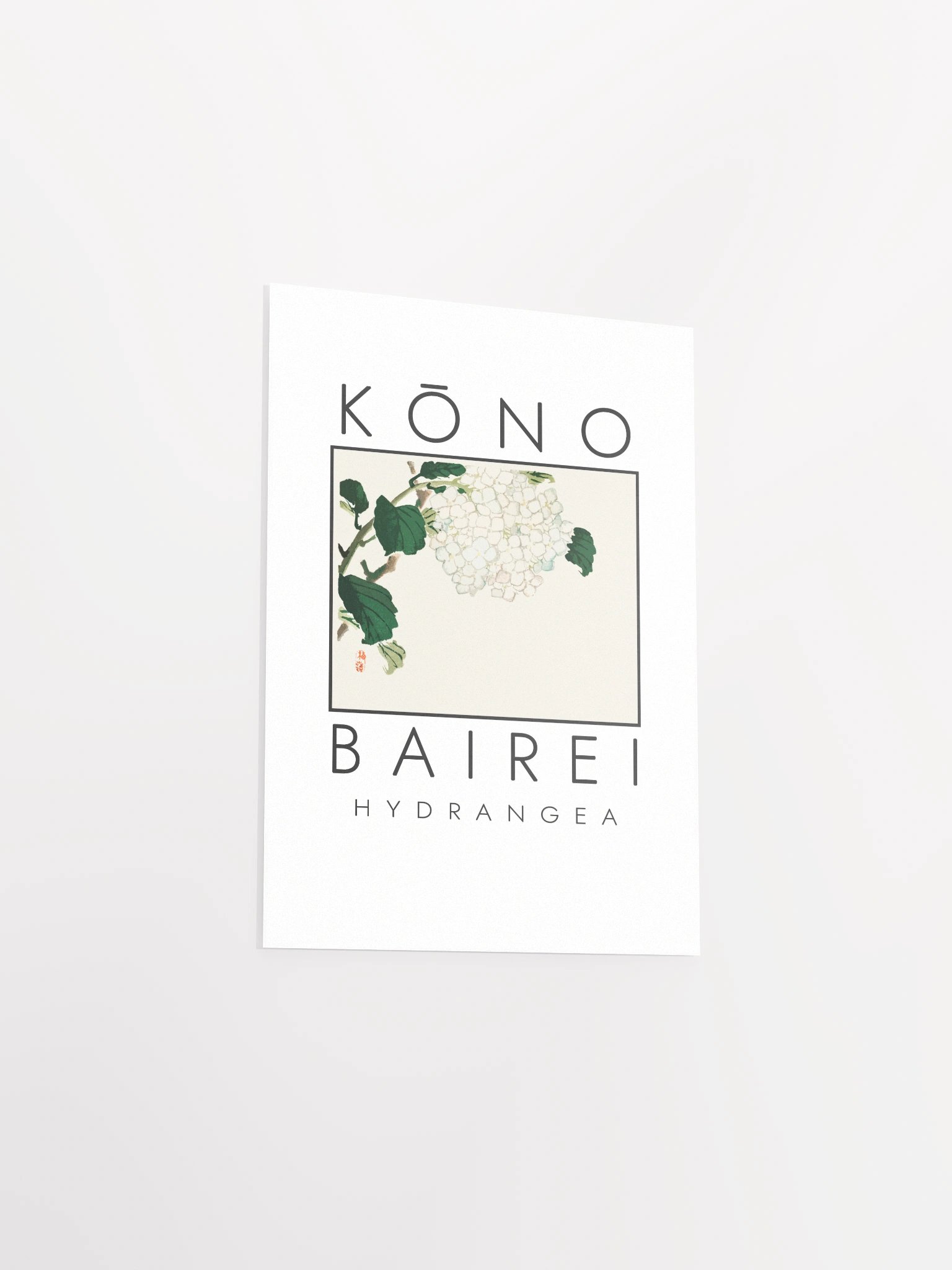 Kono Bairei Hydrangea Flower Poster product image (21)