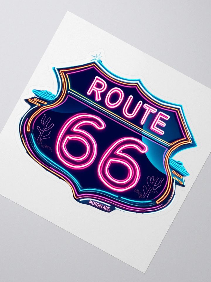 Route 66 Neon Sticker product image (2)