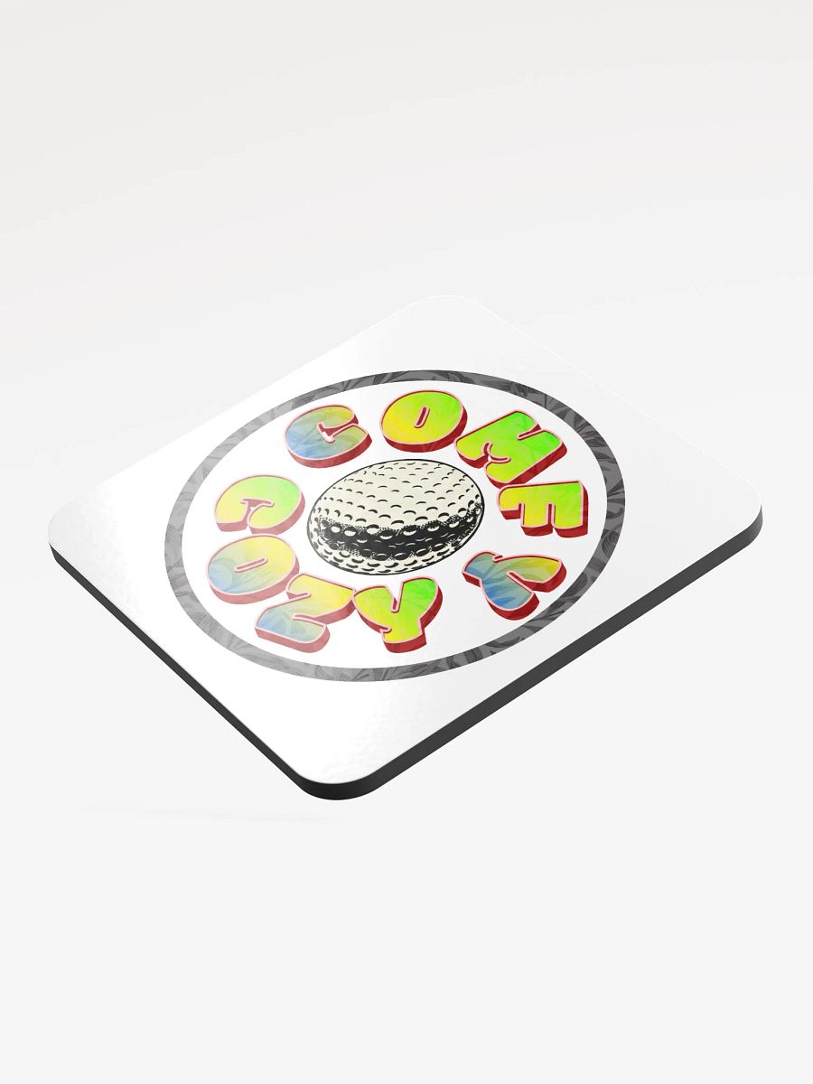 Comfy Cozy Golf Glossed Cork Coaster product image (4)
