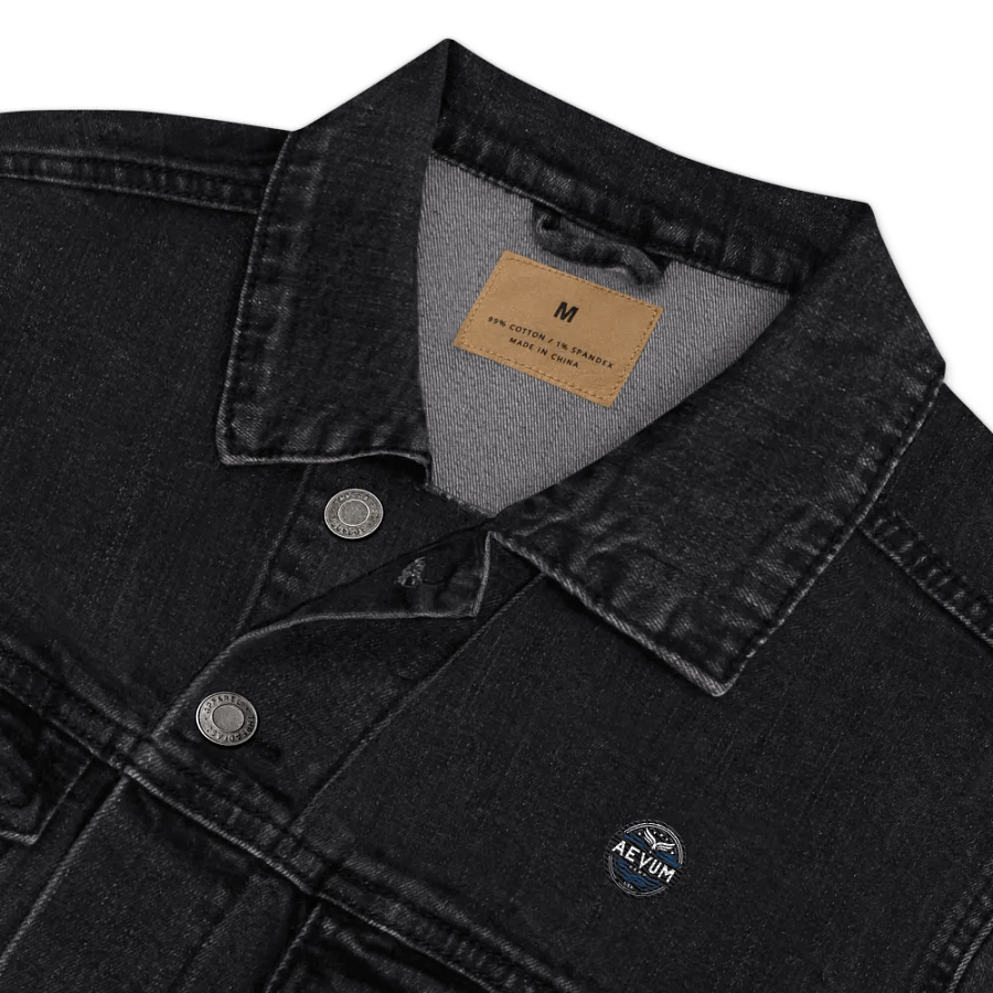 AEVUM Band USA black denim jacket product image (10)
