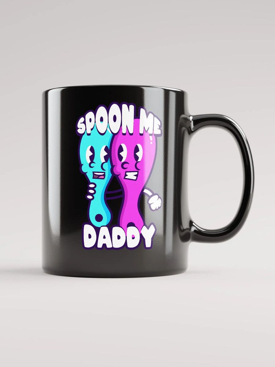 SPOON ME DADDY GLOSSY BLACK MUG product image (6)
