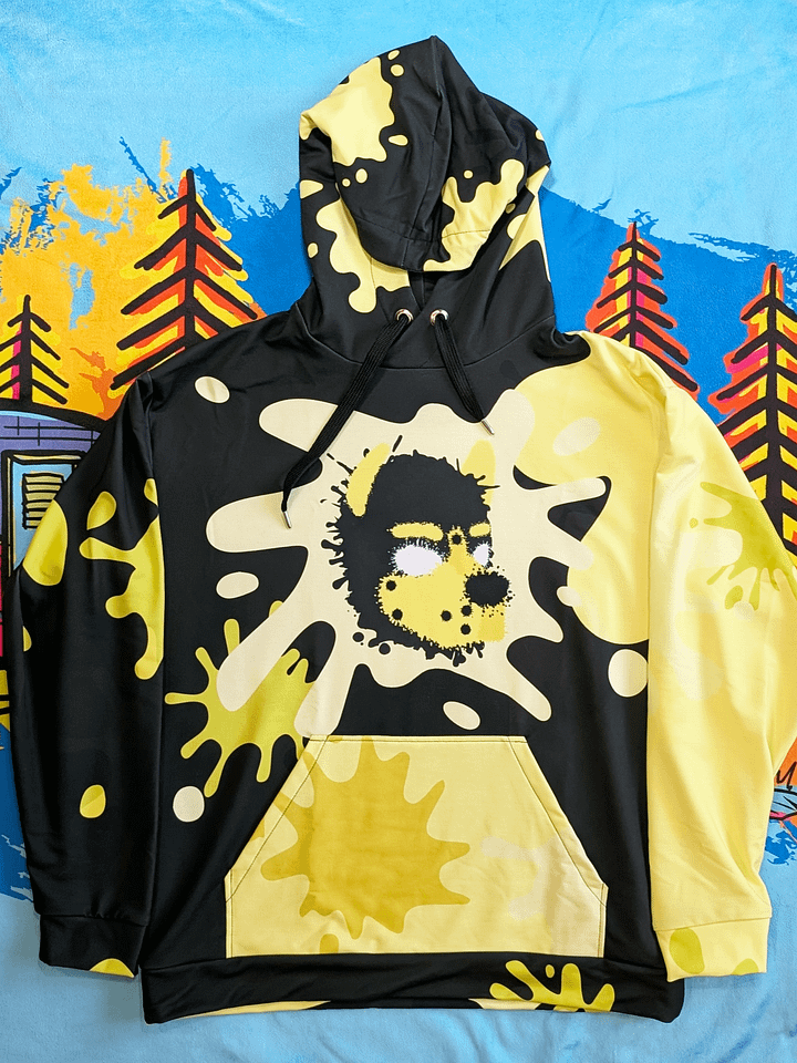 Chaos Splatter Hoodie - Yellow product image (1)