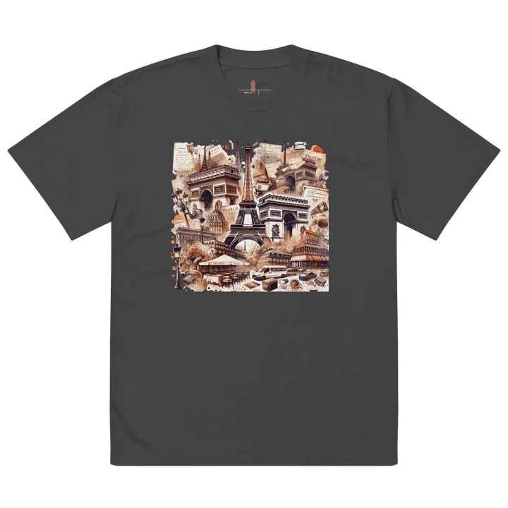Parisian Nostalgia Oversized Tee product image (5)