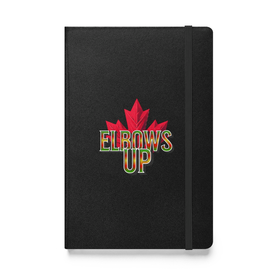 Elbows Up Maple Leaf Gradient Hardcover Notebook product image (1)