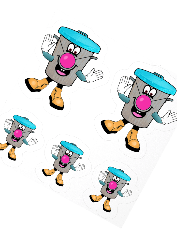 'Rusty Receptacle' Unique Character Stickers product image (2)