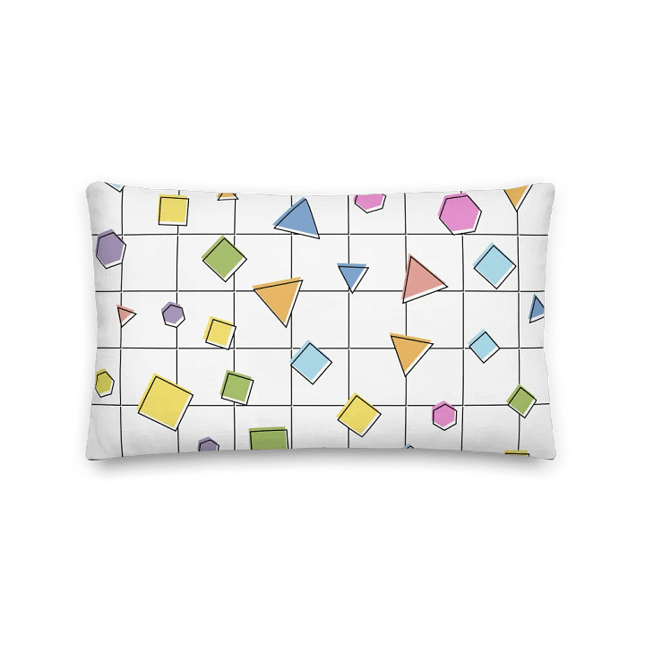 Geometric Grid All-Over Print Pillow product image (5)