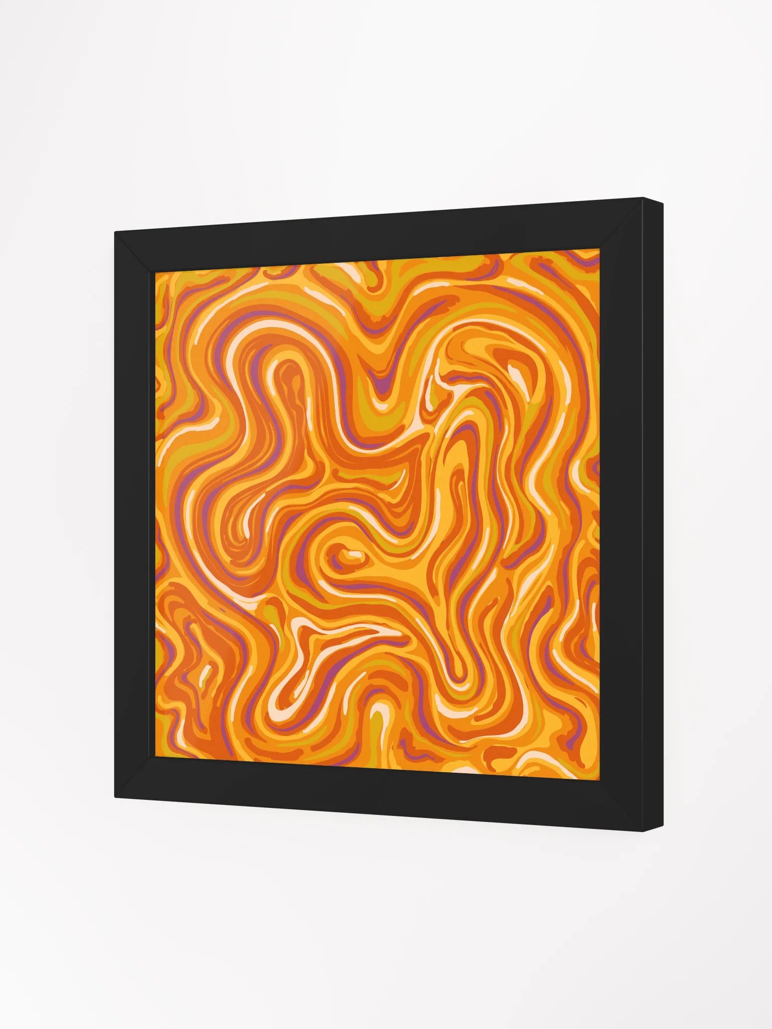 Swirling Sunset Framed Abstract Poster - Stone No. 6 product image (26)