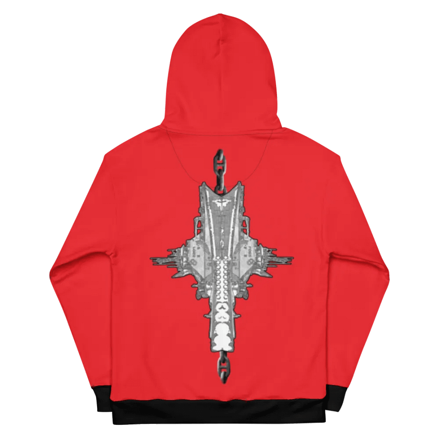 Red Foss double tug Sketch Hoodie product image (12)