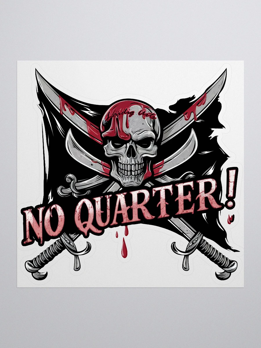 No Quarter Blades and Skull Sticker product image (2)