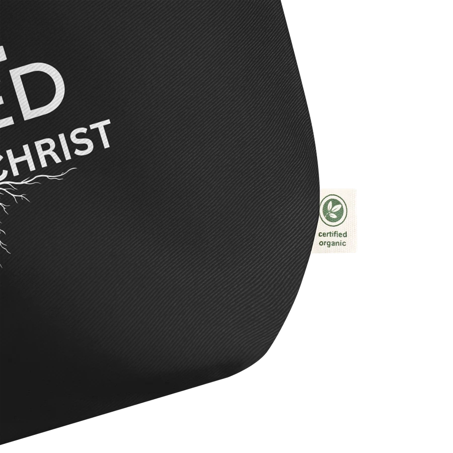Rooted in Christ - Colossians 2:7 Organic Cotton Tote Bag product image (2)