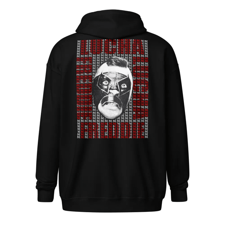 Repeat name face zip hoody 2 product image (1)