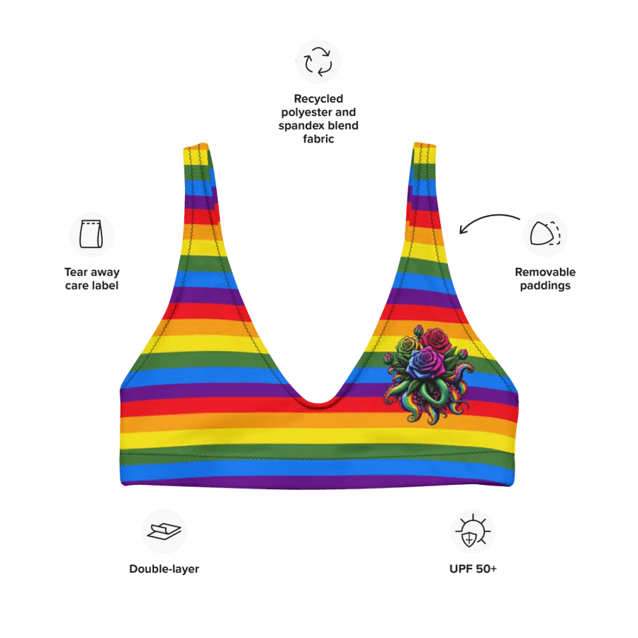 PRIDE Cthulhu Royalty Bikini Top product image (9)