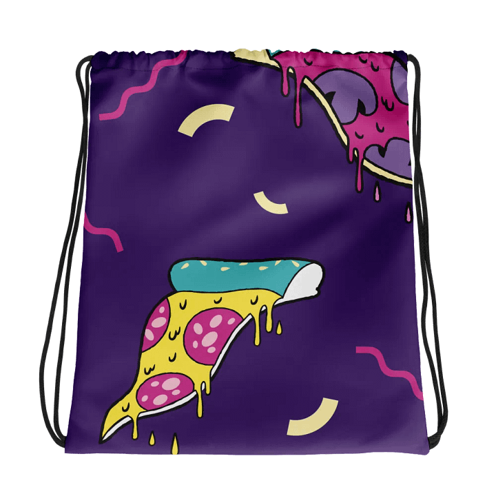 Pizza Party All-Over Drawstring Bag product image (1)