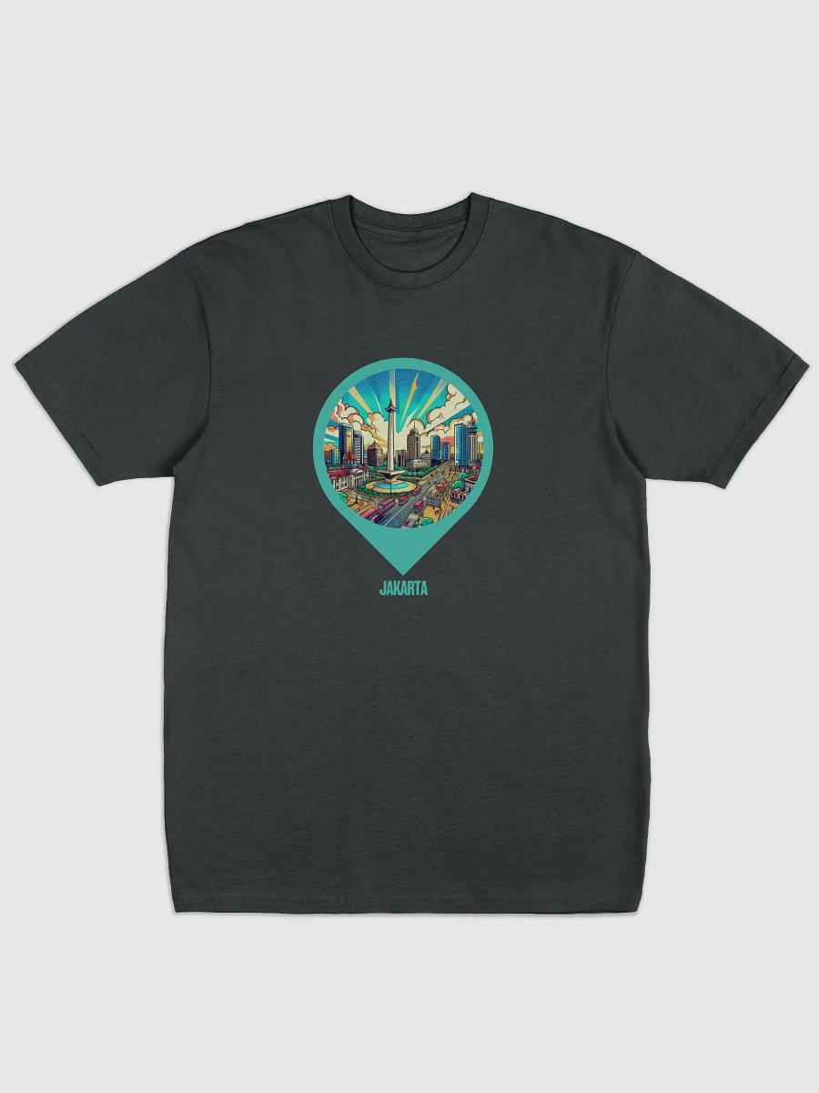 City Pin Skyline Men's Tee | AI Design Jakarta city product image (1)