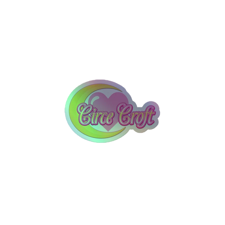 Logo Holographic Love Sticker product image (1)