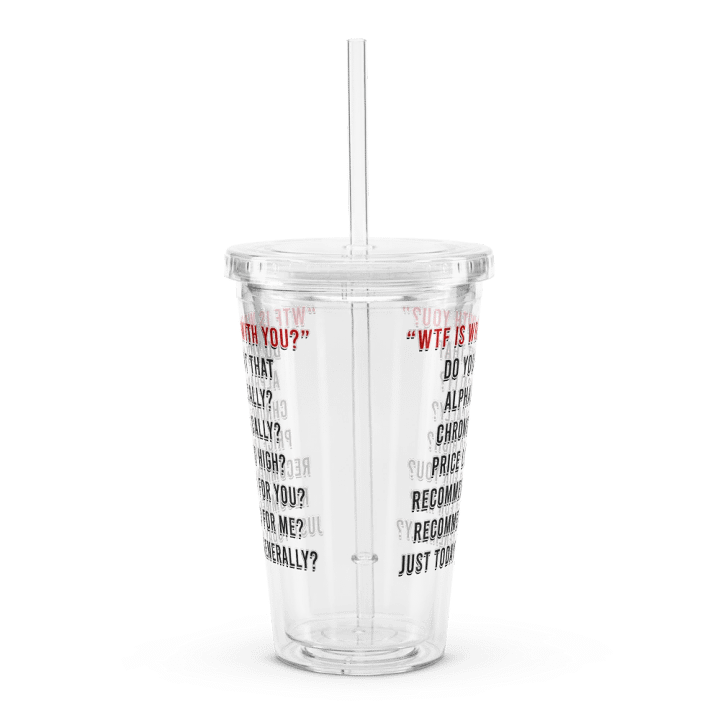 WTF Is Wrong Clear Tumbler product image (2)