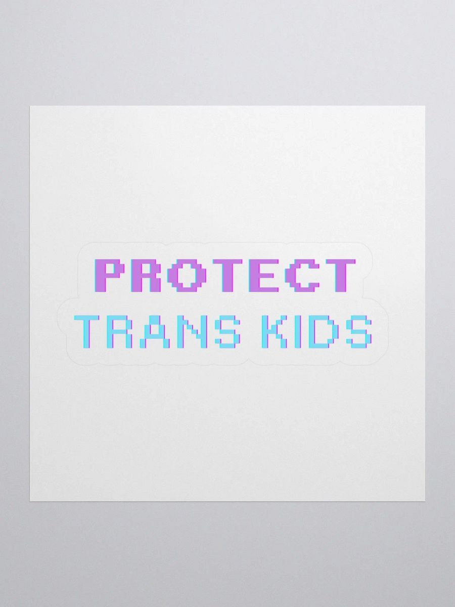 Protect Trans Kids 8bit Sticker product image (1)