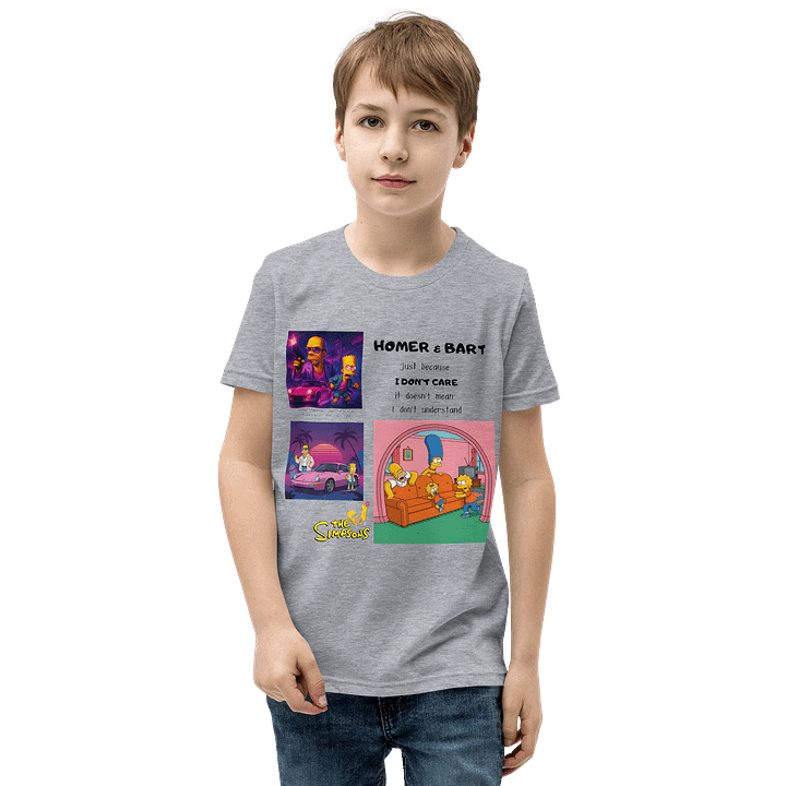 Youth Short Sleeve T-Shirt Homer & Bart product image (1)