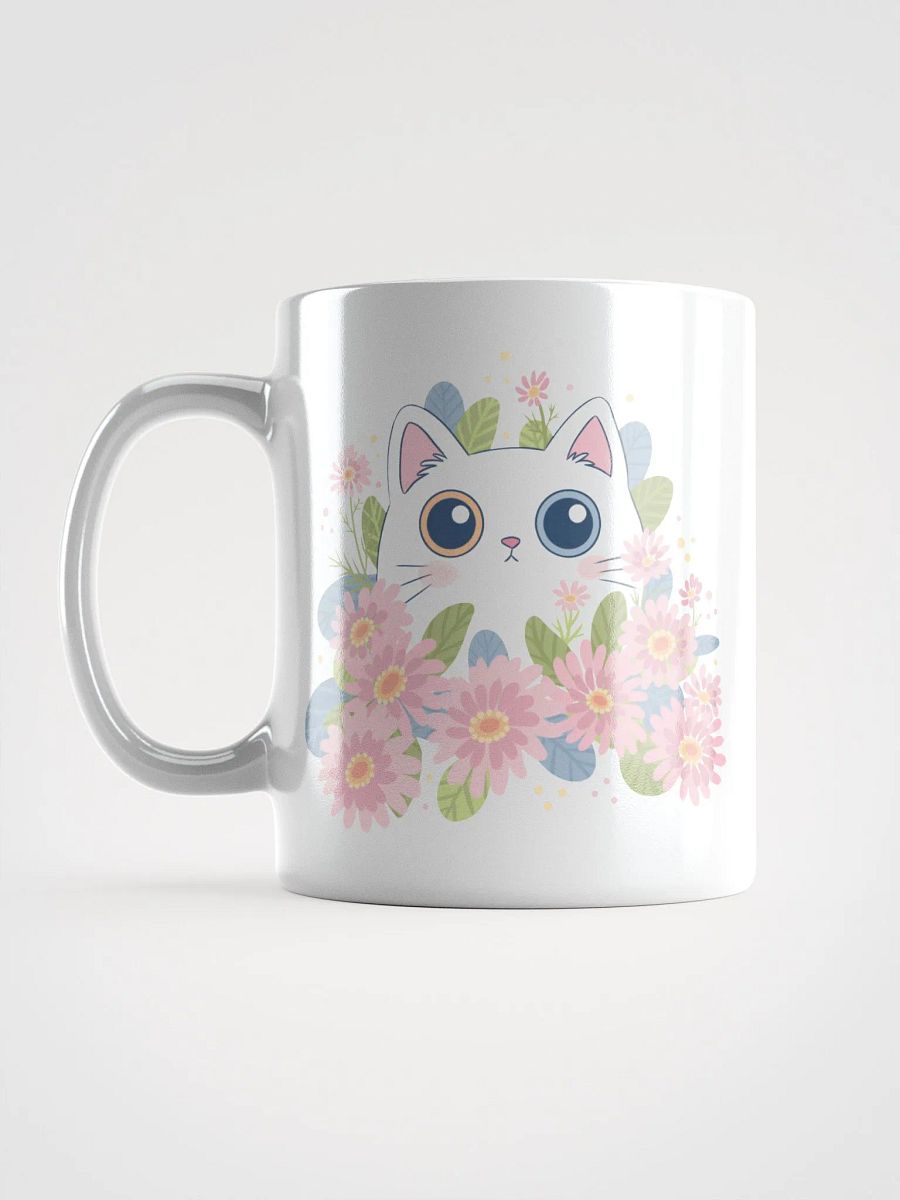 Whimsical Cat and Flowers Mug product image (12)