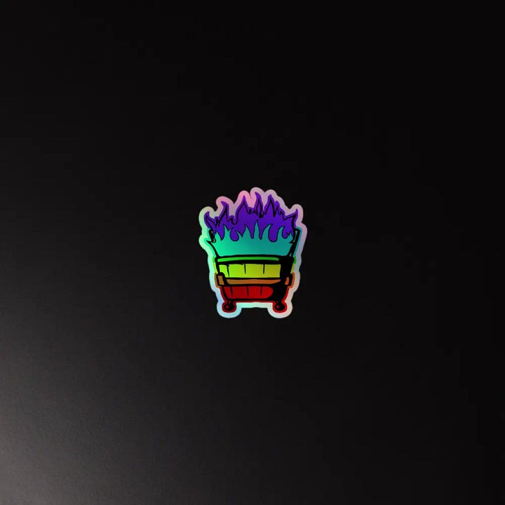 Rainbow Dumpster Fire Sticker product image (4)