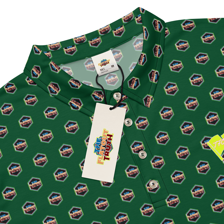 TFOT SlimFit Sandy HexaFusion Green Polo Shirt product image (7)
