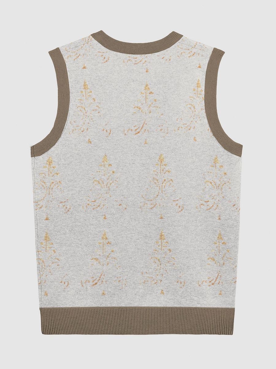 Customizable Jacquard V-Neck Vest product image (2)