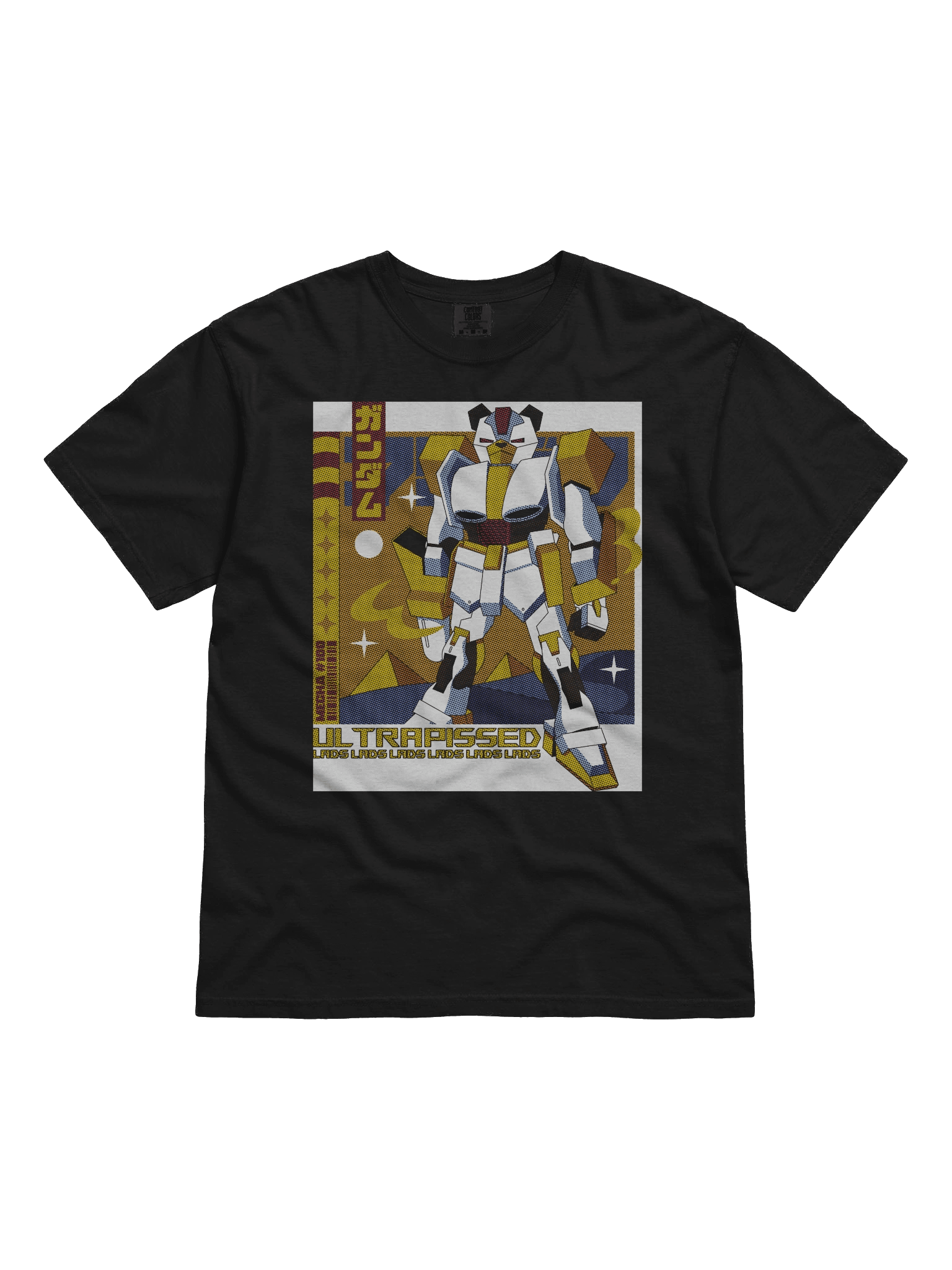 Mecha Bear Front Print Tee | Black product image (1)