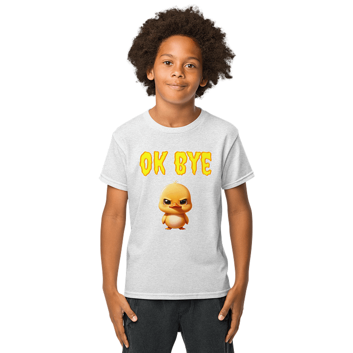 Quirky Duck 'OK BYE' Youth Sports Tee product image (9)