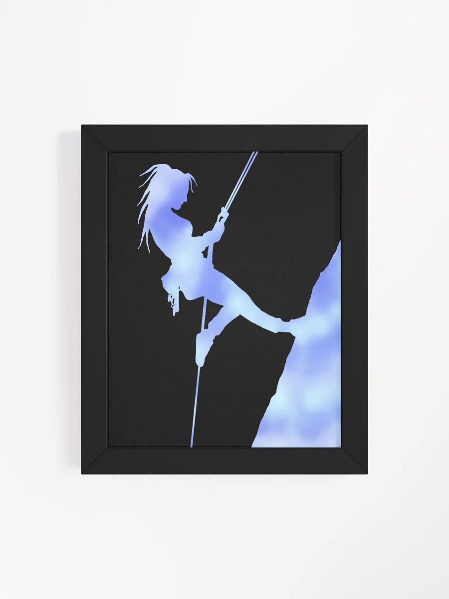 Climber girl blues Framed print. product image (72)