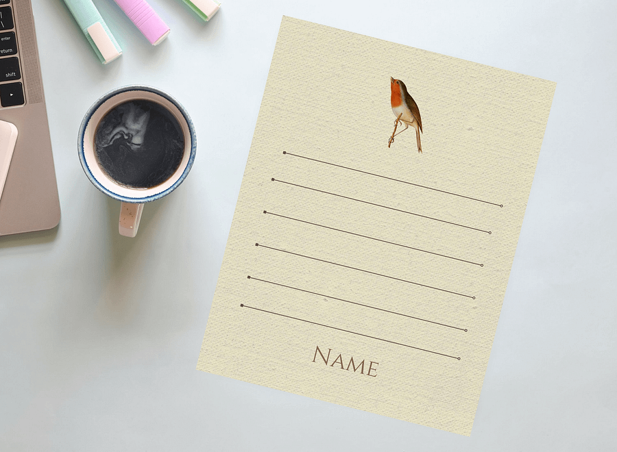 Canva Notepad Template: Robin product image (9)