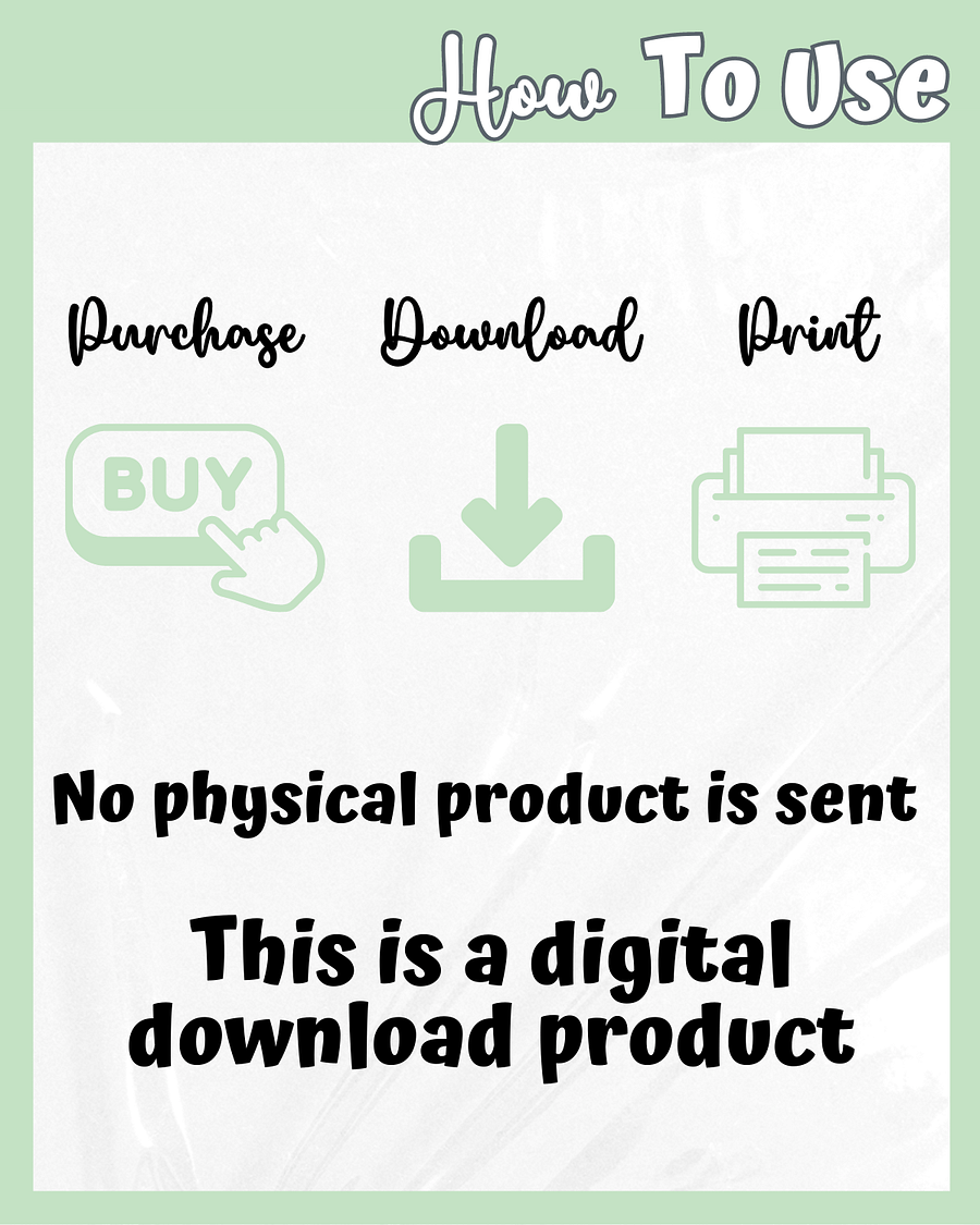 Green Cosplay Planner Printable product image (7)