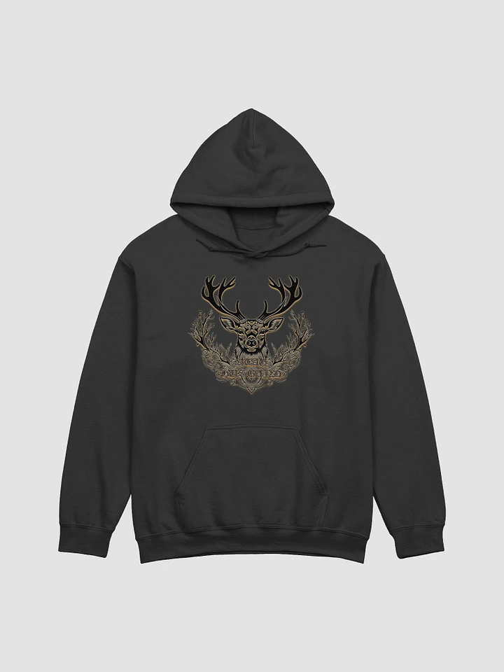Stag Husband Black and Gold Design Hoodie product image (1)