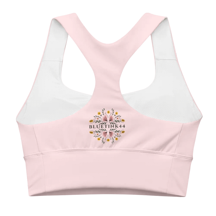 Blush Pink BlueTink Floral All-Over Sports Bra product image (2)