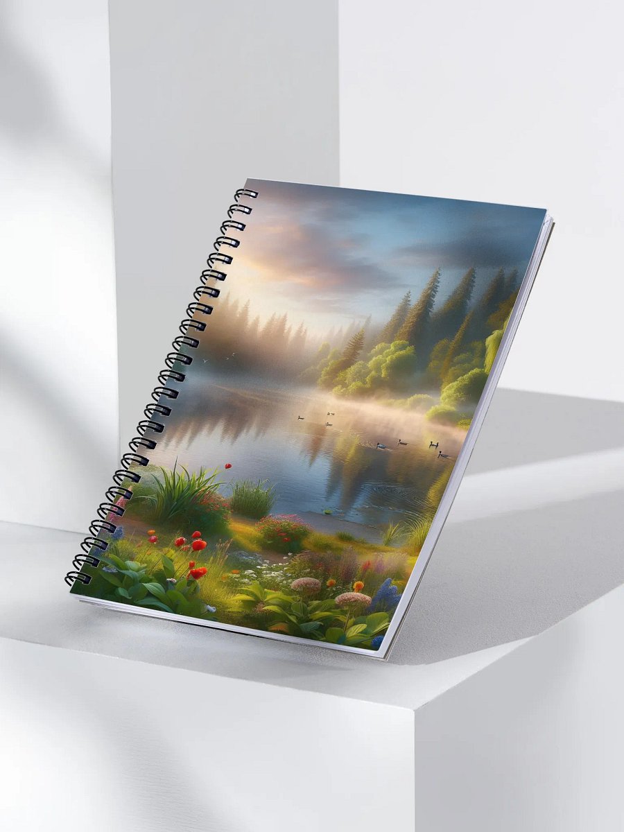 Morning Glow Spiral Doted Notebook product image (3)