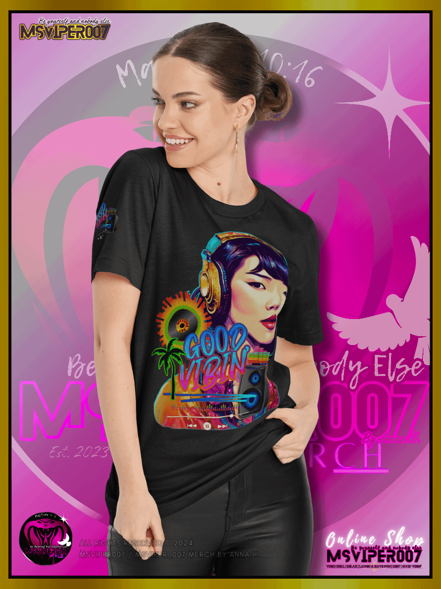 T-Shirt - MsViper007's "Good Vibin' [spectrum - V4]" Cozy Womens T-Shirt By Anna H. product image (4)