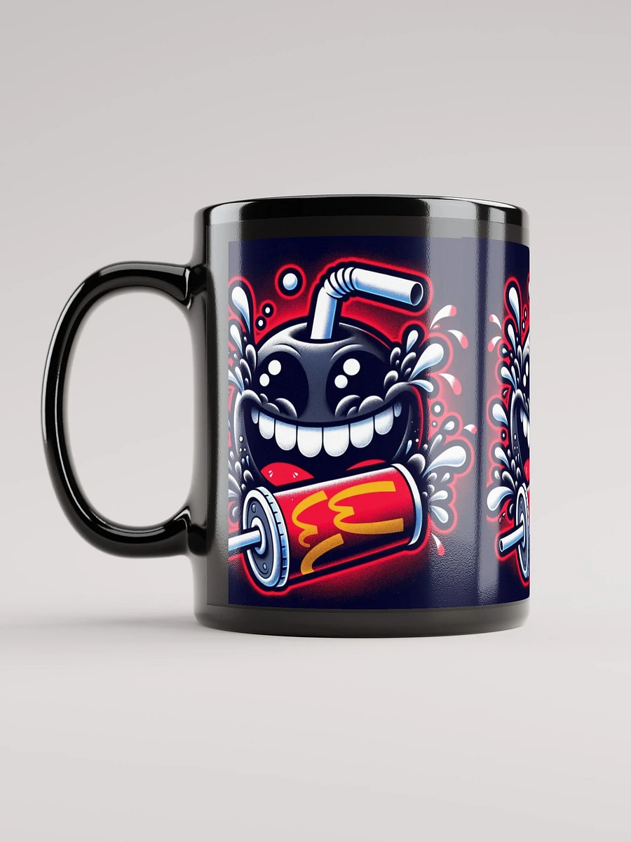 The Burger Brigade Juice Menace Black Glossy Mug - Kenyon Long Comedy product image (6)